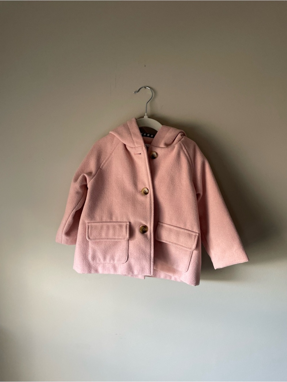 Rise Little Earthlings (RLE) Hooded Pink peacoat 18-24 months